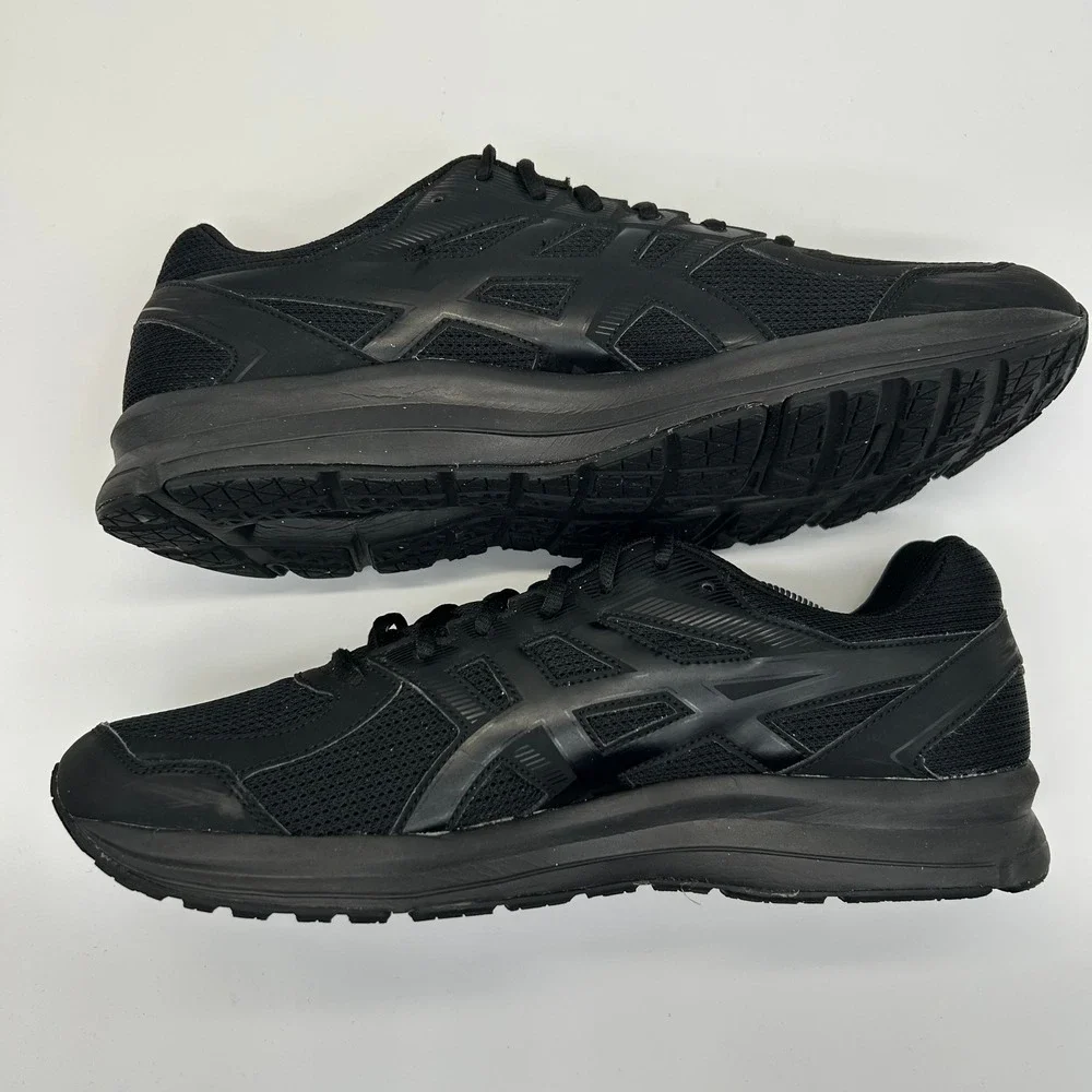 Asics Jolt Shoes Mens 12 4E Extra Wide Black Running Sneakers T7K4N Athletic Gym